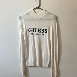 GUESS Cream Sweater Size Small